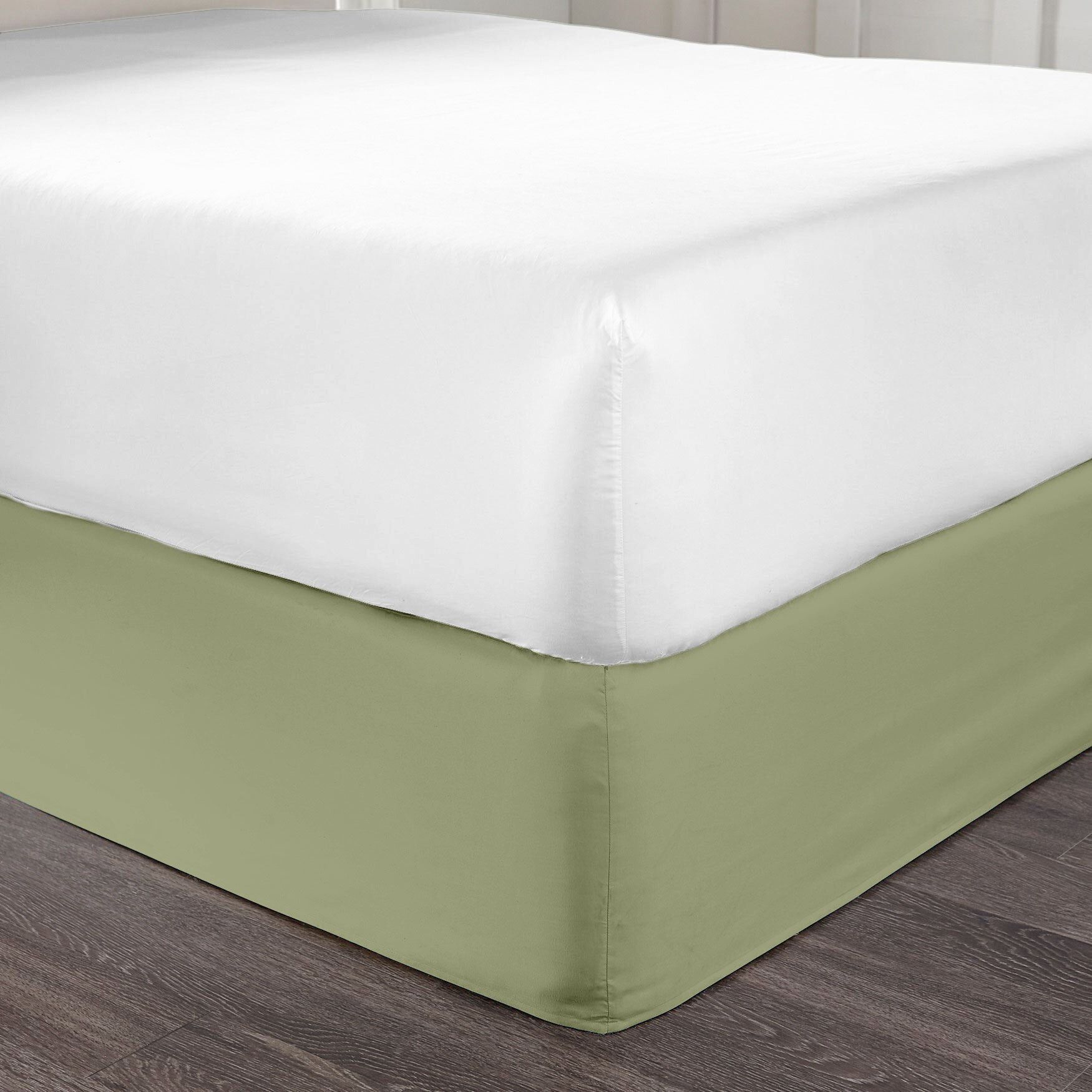 BH Studio Microfiber Bedskirt, SAGE, hi-res image number 0