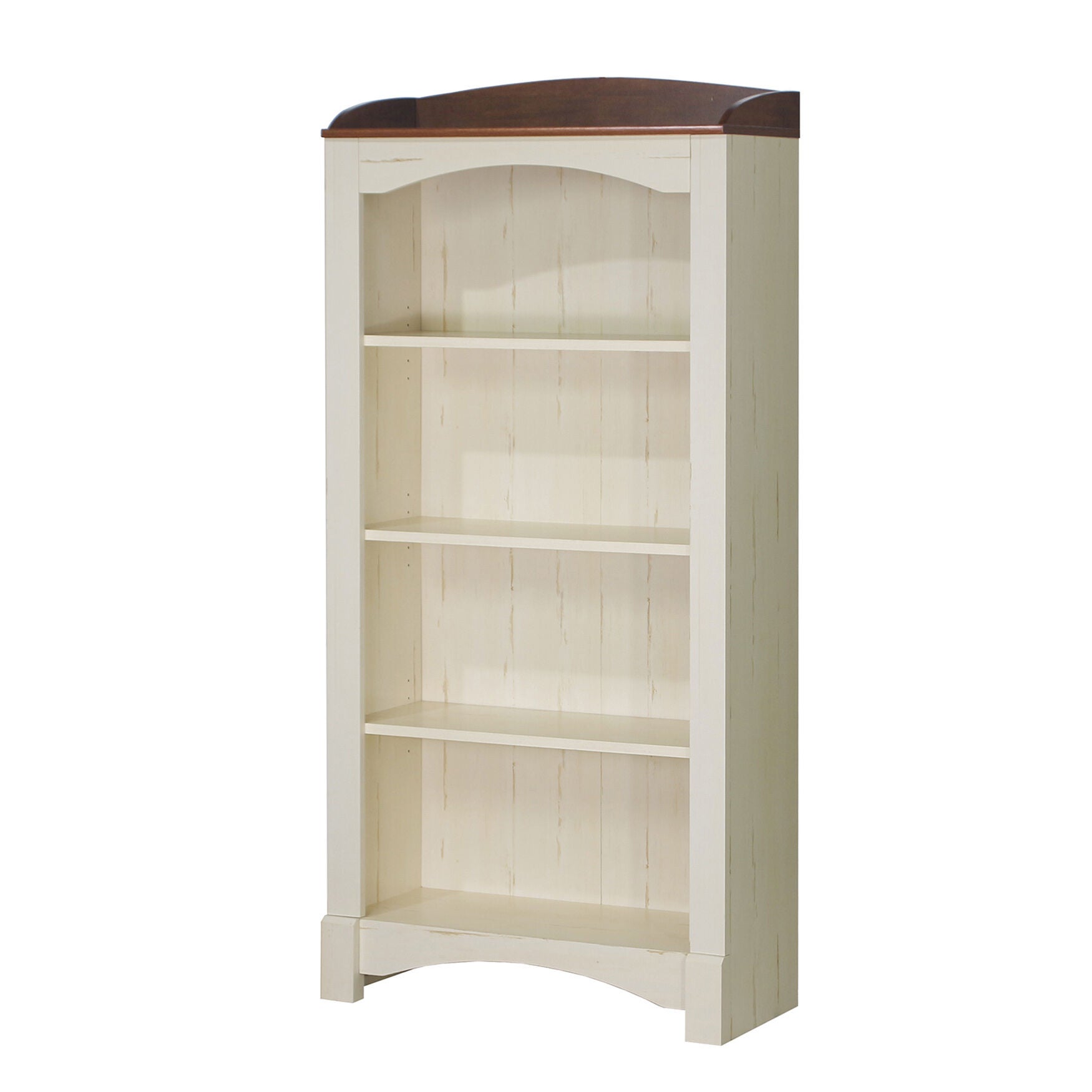 Hawksbury 4-Shelf Bookcase Bookcase, ANTIQUE WHITE, hi-res image number 0