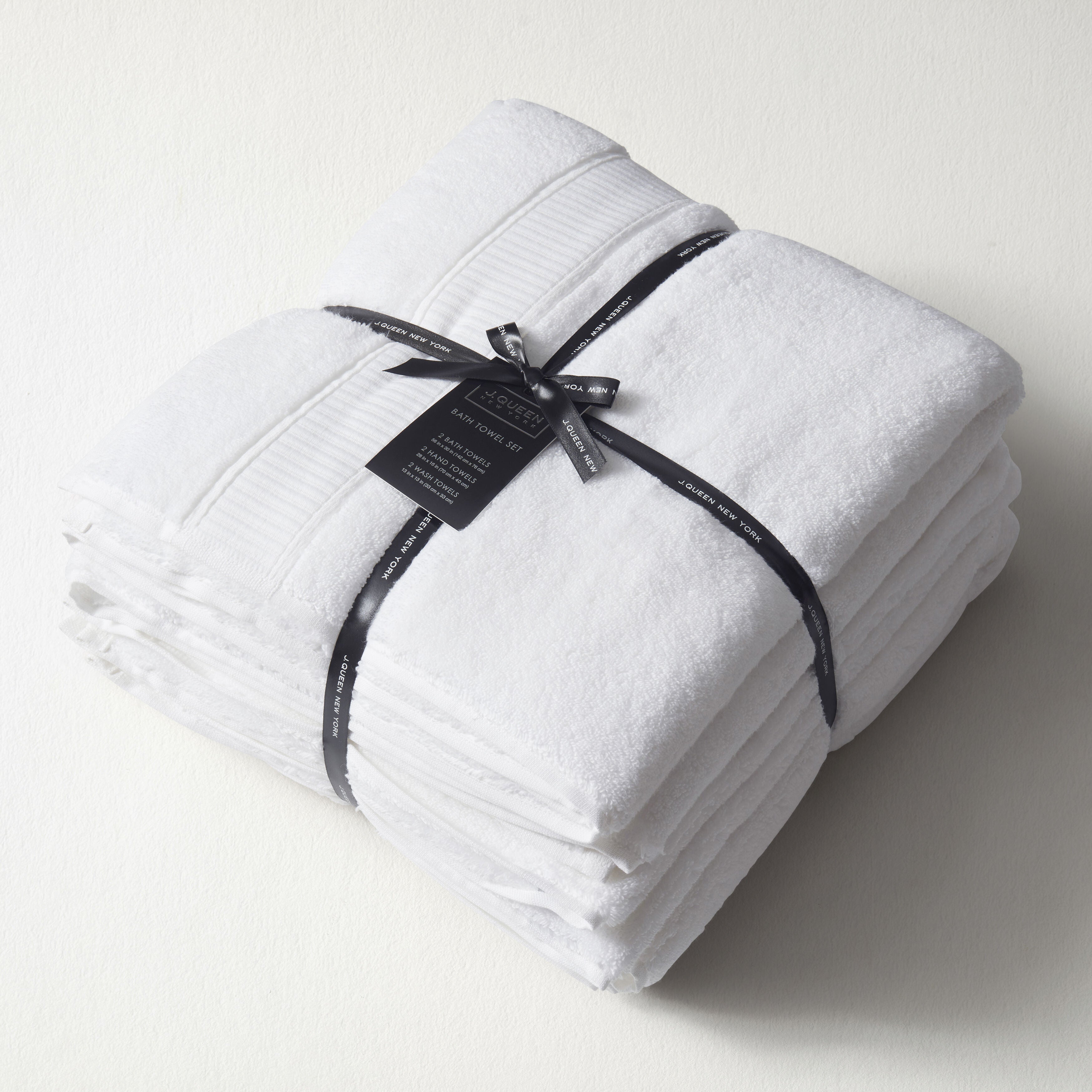 BELMORE 6PC. TOWEL SET, WHITE, alternate image number 1