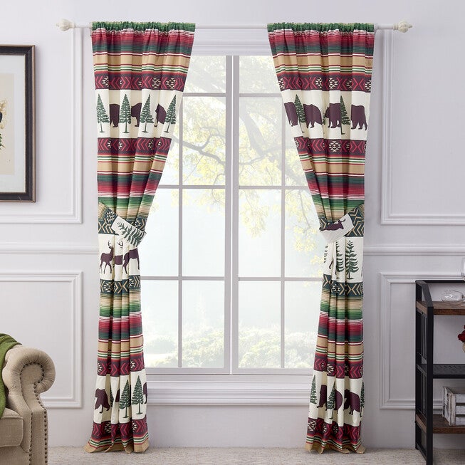 Yosemite Campfire Curtain Panel Pair, , on-hover image number null