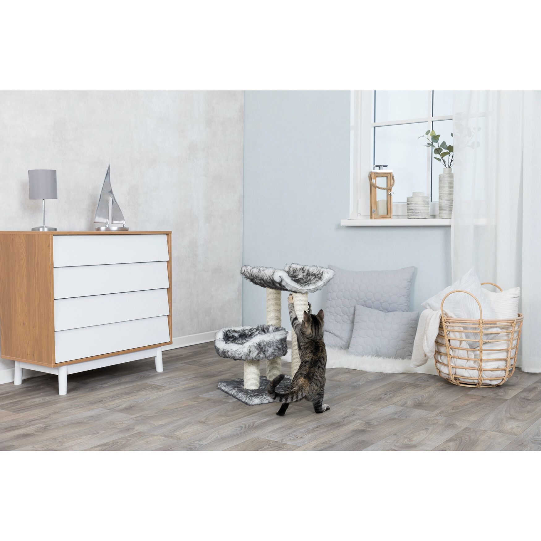 Isaba Scratching Post with Two Platforms, , alternate image number 2