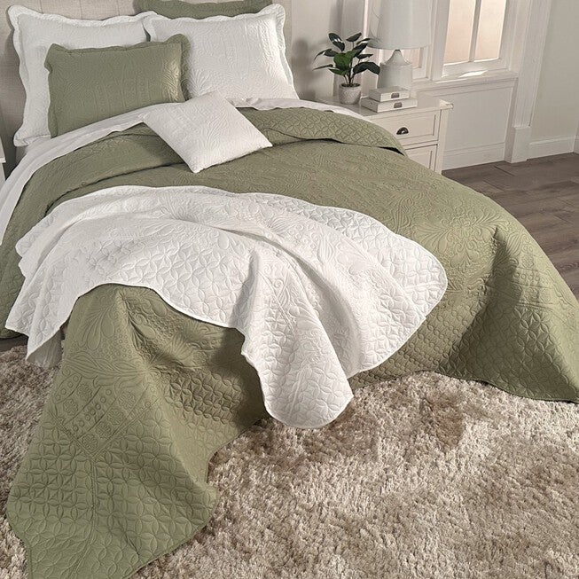 Lily Pinsonic Damask Bedspread, , on-hover image number null