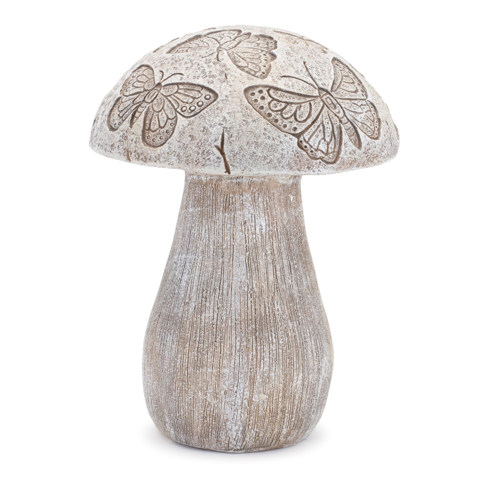 Bumble Bee and Butterfly Print Mushroom (Set of 2), GREY/BEIGE, alternate image number 1