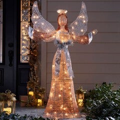 58"H Glitter Angel