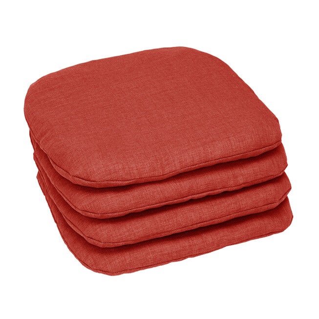 BH Outdoor Performance Set of 4 Stacking Chair Pads, GERANIUM, hi-res image number null