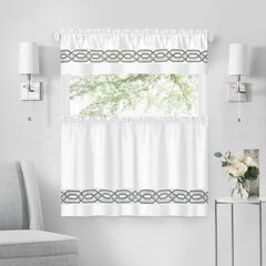 Paige Tier and Valance Window Curtain Set