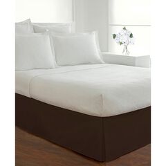 Luxury Hotel Classic Tailored 14" Drop Chocolate Bed Skirt