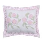 Bloomfield Collection in Floral Design 100% Cotton Tufted Chenille Standard Sham , ROSE, hi-res image number 0