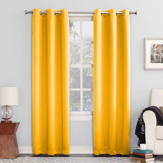 Sun Zeroâ„¢ Blackout Greenwich Grommet Panel, GOLD, hi-res image number null