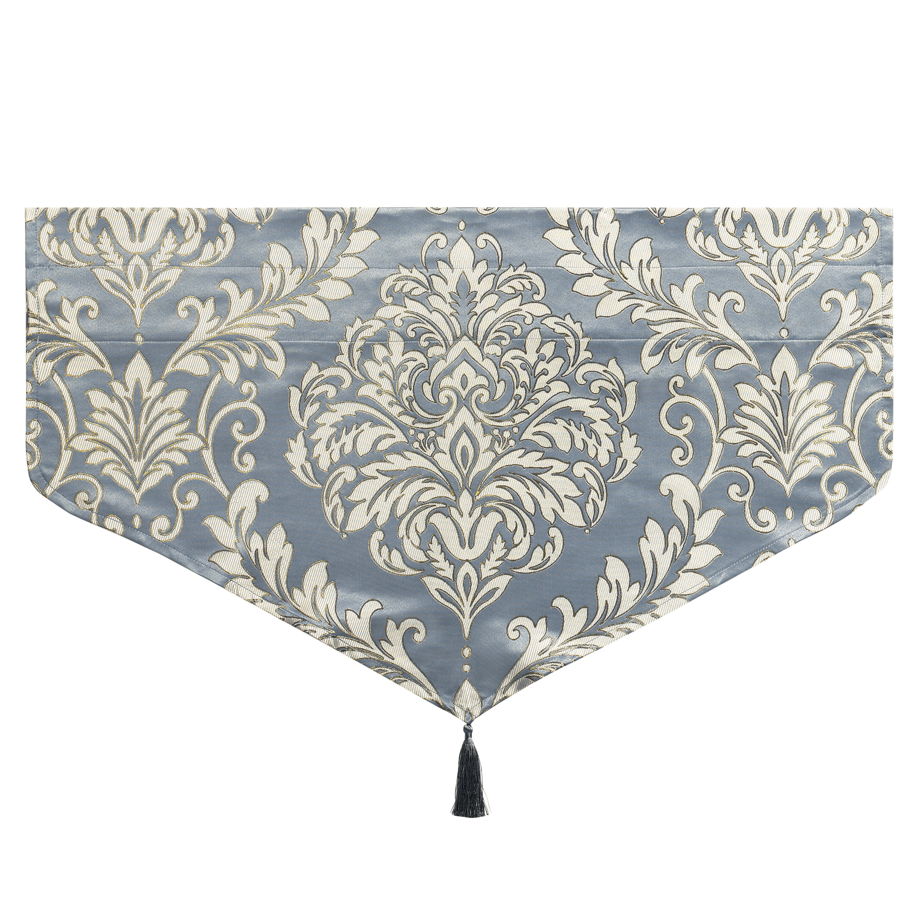 Lorenzo Window Ascot Valance, BLUE, alternate image number 3