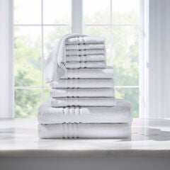 12-Pc. Zero-Twist Bath Towel Set