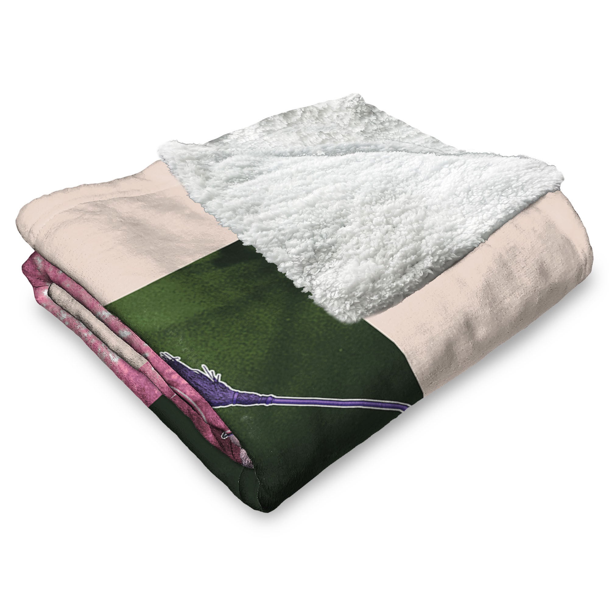 Warner Bros. The Wizard of Oz What's Your Excuse Silk Touch Sherpa Throw Blanket 50x60 Inches, PINK, alternate image number 3