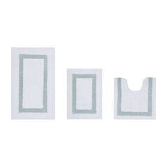 Hotel Collection 100% Cotton 3 Piece (17" X 24" | 20" X 20" | 21" X 34") Bath Rug Set