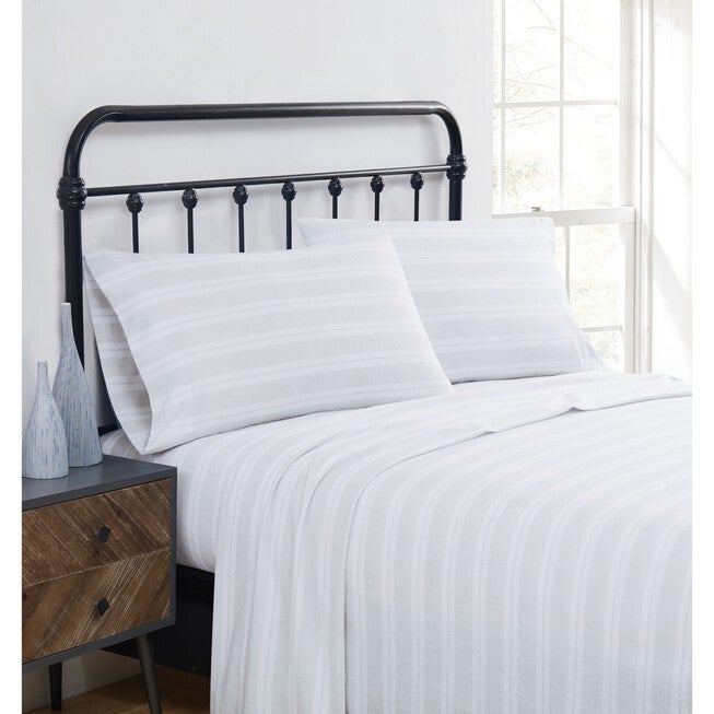 Bryce Stripe Flannel Sheet Set, , alternate image number null