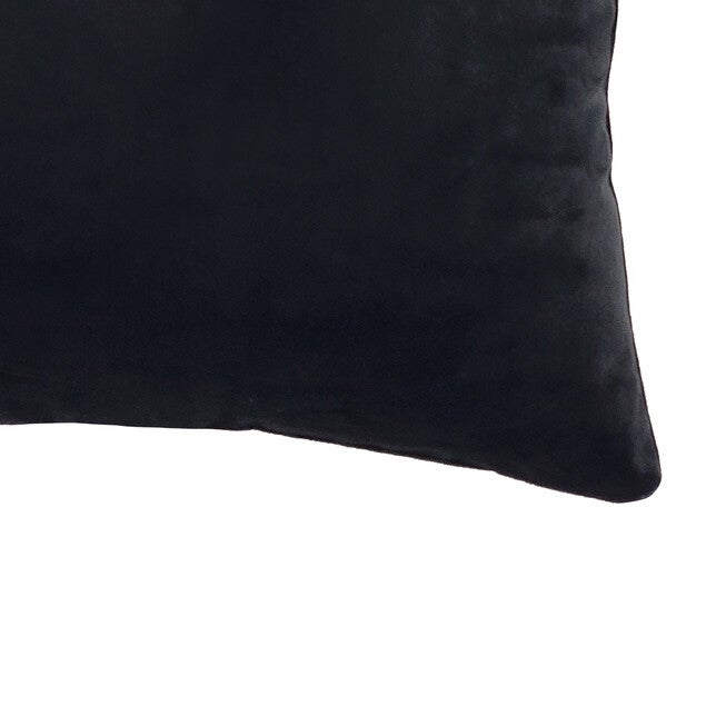 Edie @ Home Velvet Rocker Skeletons Decorative Throw Pillow 18X18, Black, , alternate image number null
