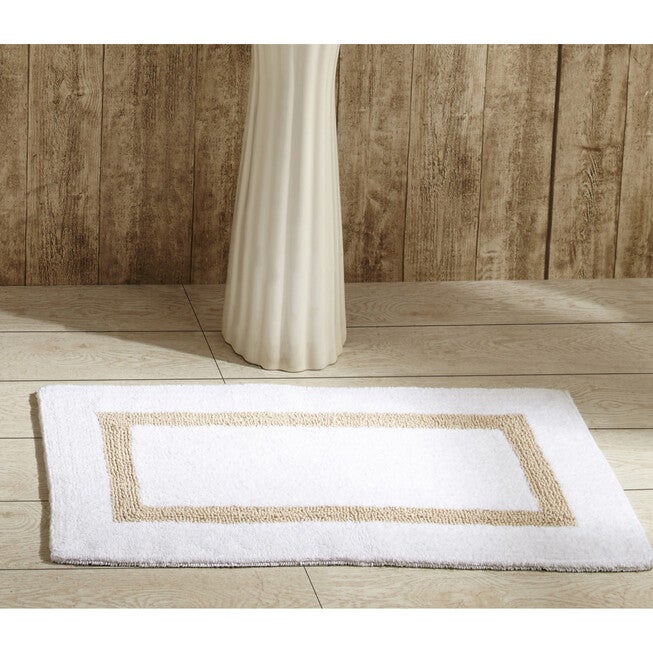 Hotel Collection 100% Cotton 17 inches X 24 inches Rectangle Bath Rug, WHITE SAND, hi-res image number 0