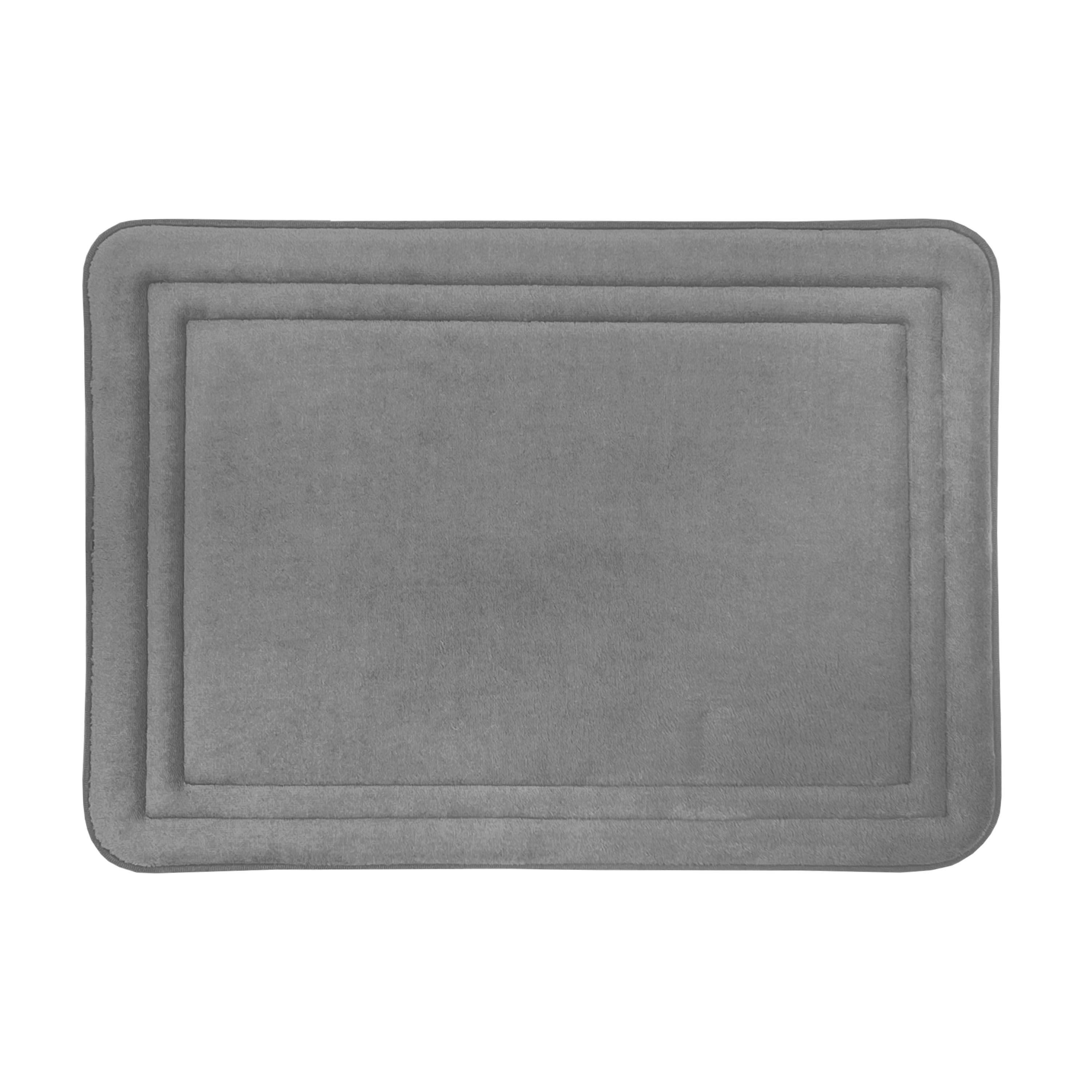 Elle 17x24 Memory Foam Mat, GREY, hi-res image number 0