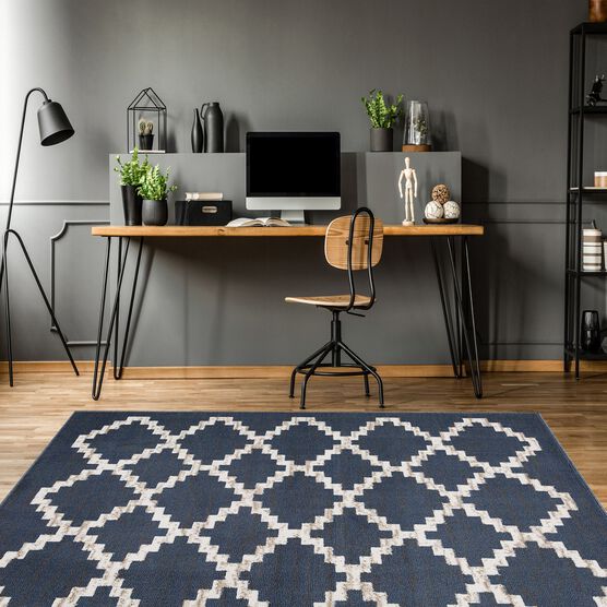 Capri 3 Piece Rug Set - Landon Blue/Grey, , on-hover image number null