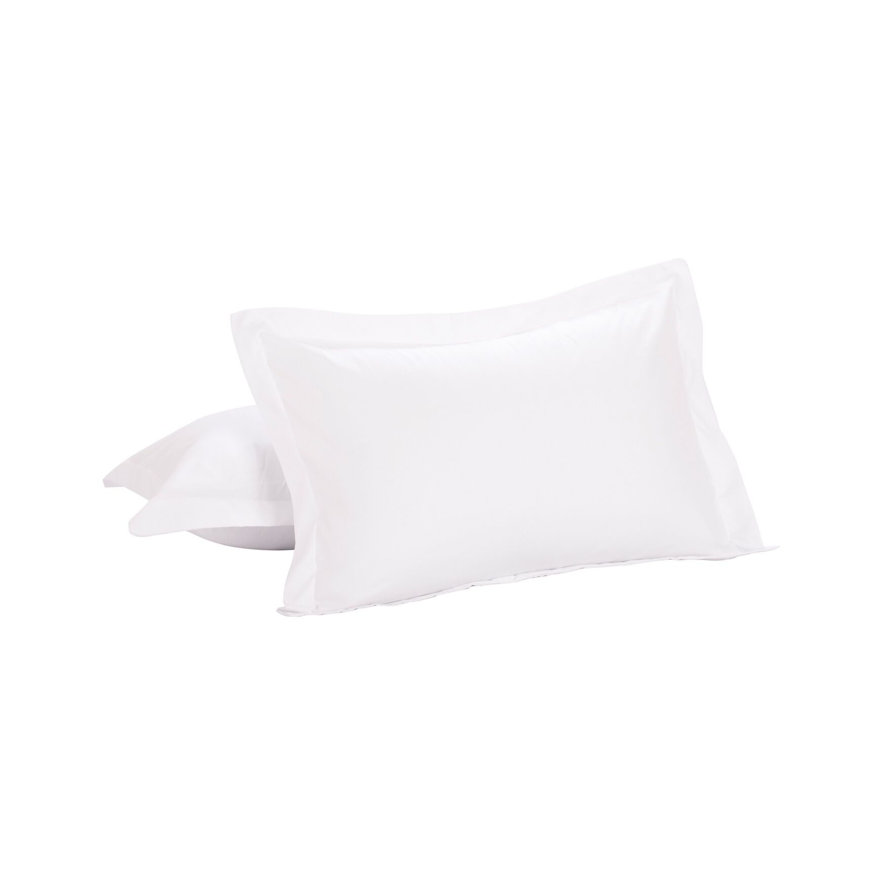 Today&#39;s Home Microfiber Tailored 2-Pack Standard Pillow Shams, WHITE, hi-res image number 0