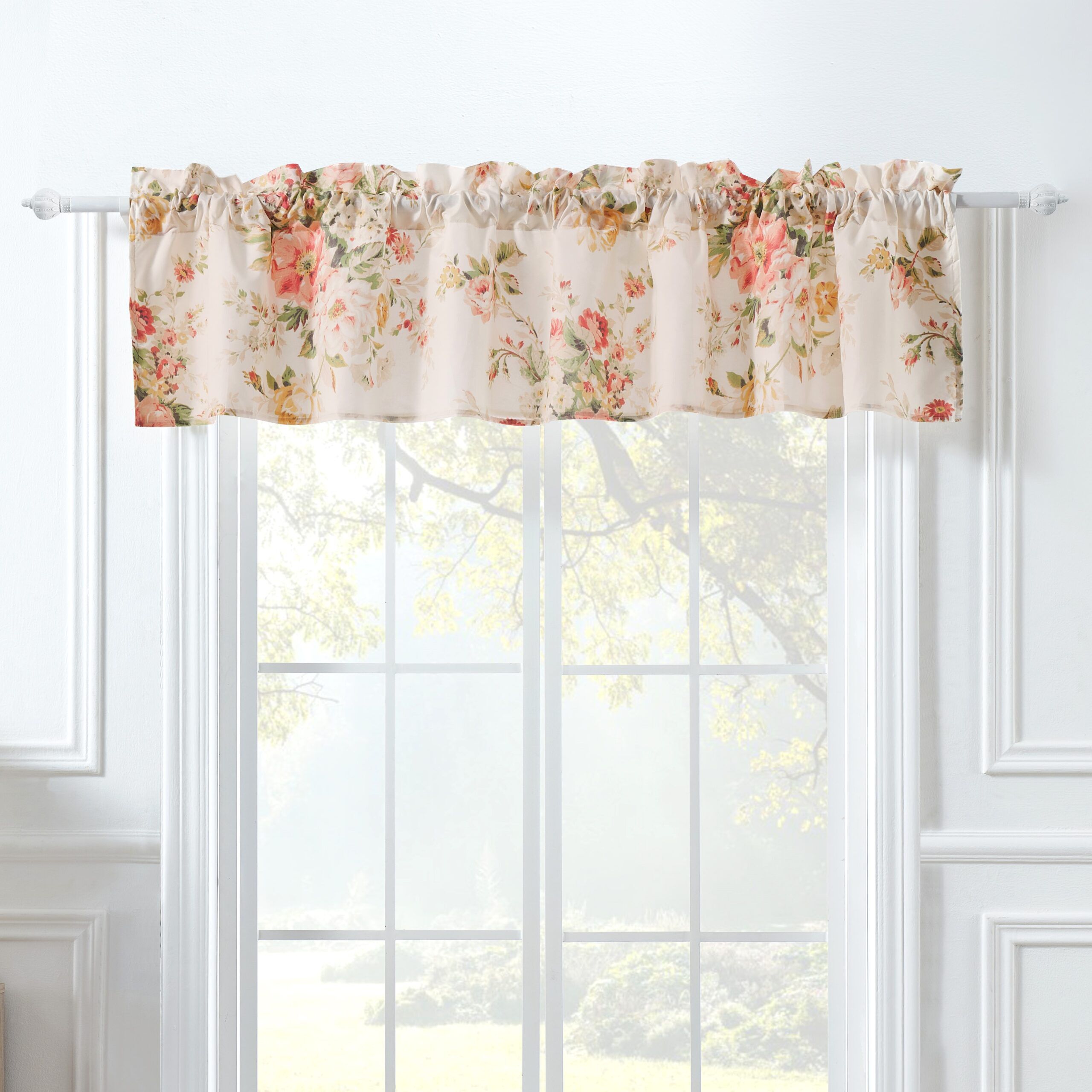 Greenland Home Fashions&trade; Grace Window Valance Curtains, BUTTERCUP, alternate image number 1
