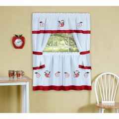 Gala Embellished Cottage Window Curtain Set