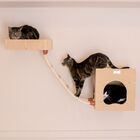 Real Wood Wall Series: Cat Tree With Condo, Perch And Soft Perch, , on-hover image number null