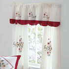 Ava Embroidered Valance, RED, hi-res image number null