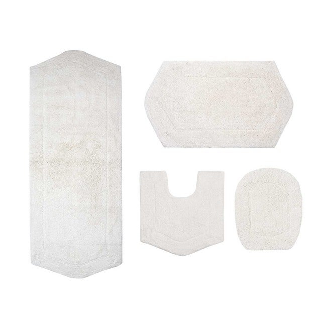 Waterford 4-Pc. Set Bath Rug Collection With Lid Cover, IVORY, hi-res image number 0