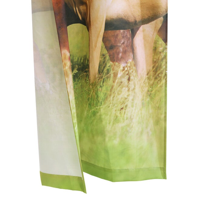 Photo Real Horses Light Filtering Pole Top Curtain Panel Pair, , alternate image number null