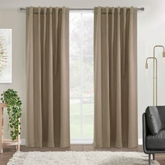 Mulberry Light Filtering Dual Header Curtain Panel