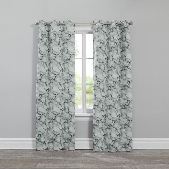 Marble Blackout Grommet Panels, GRAY, hi-res image number null