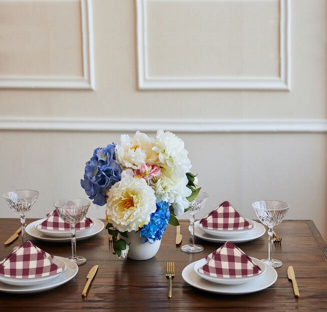 Buffalo Check Dinner Table Napkins Set of Four, , on-hover image number null