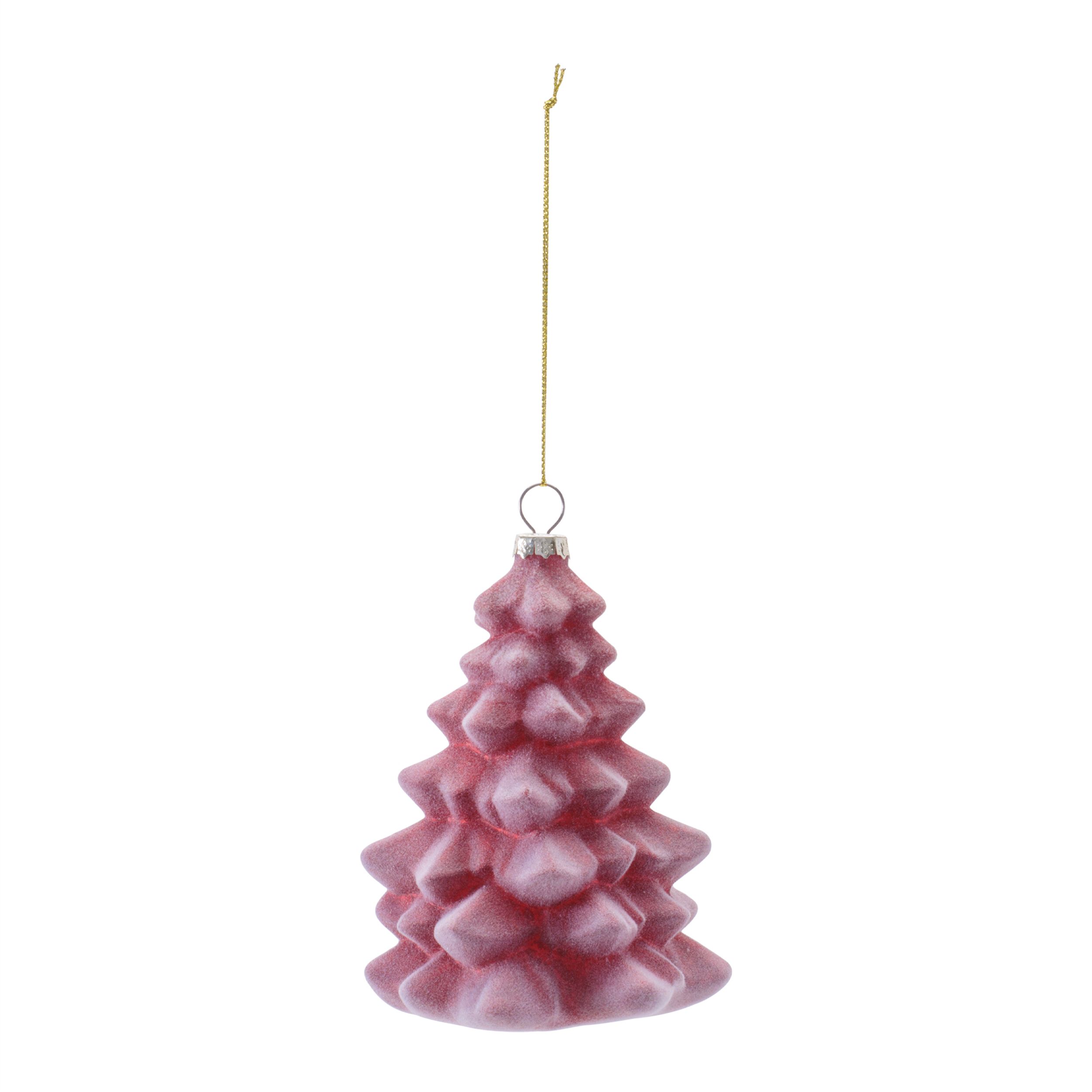 Glass Tree Ornaments (Set of 6), RED, alternate image number 3