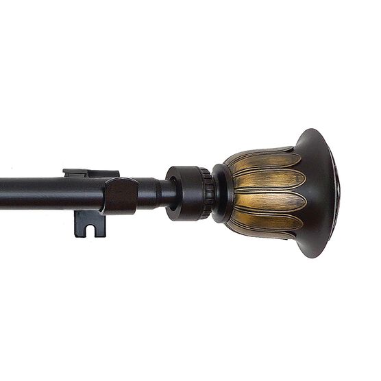 Buono Ii Decorative Rod And Finial Medici, BLACK GOLD, hi-res image number null