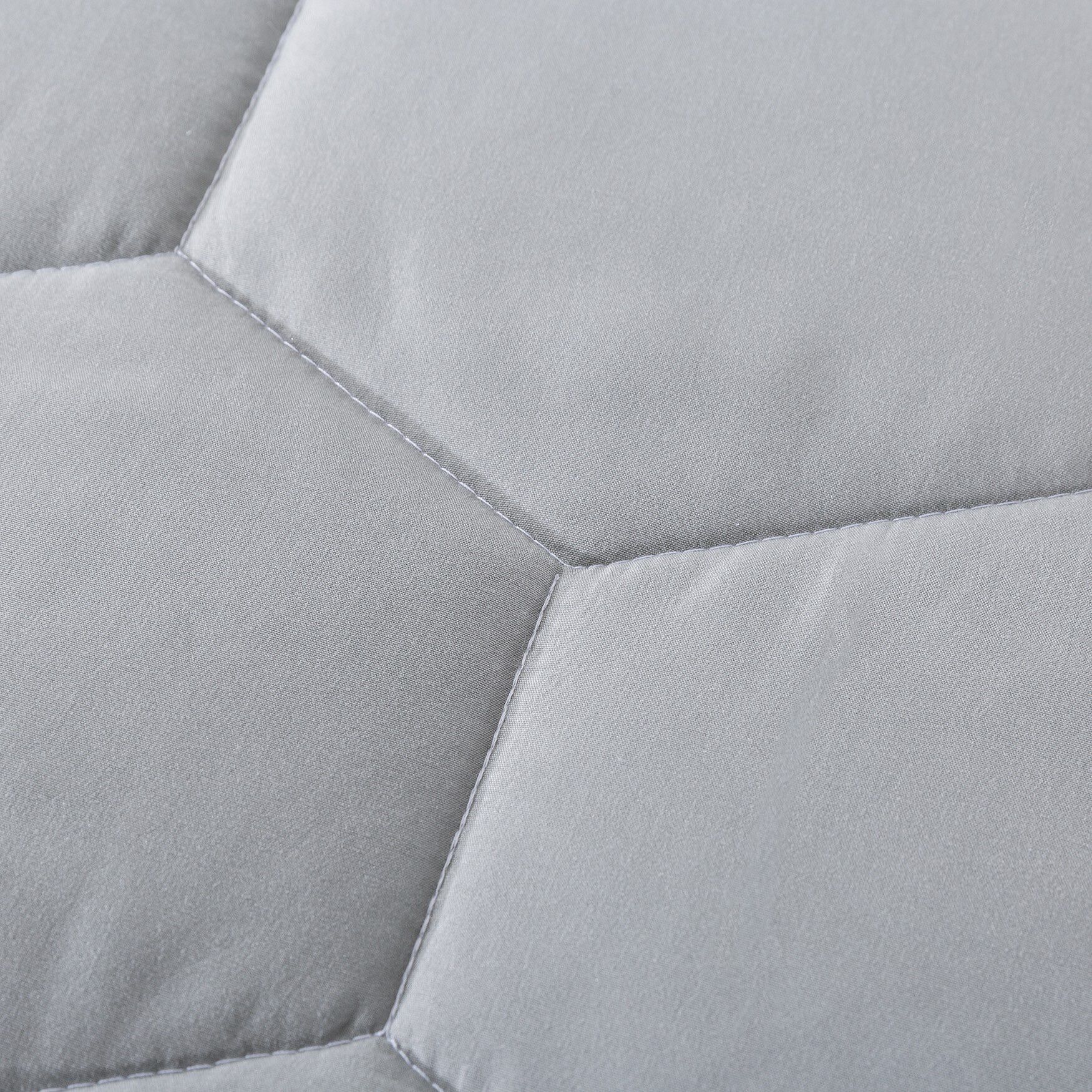 Honeycomb Down Alternative Blanket, Gray/ White, , alternate image number 4