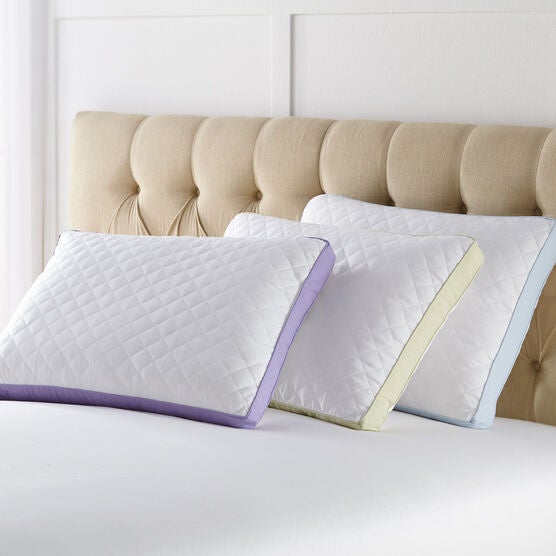 Back Sleeper Gusseted Density 2-Pack Pillows, WHITE LILAC, hi-res image number null