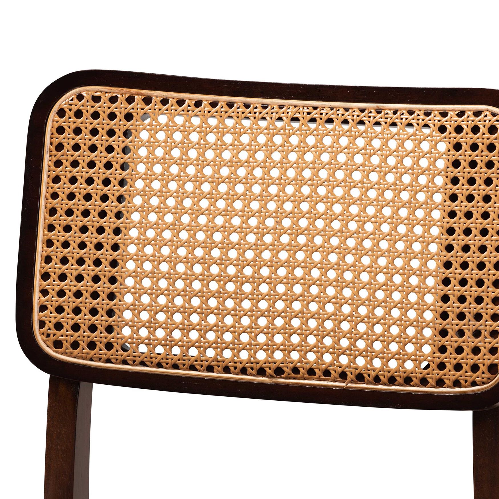 Dannon Mid-Century Modern Grey Fabric And Walnut Brown Finished Wood 2-Piece Dining Chair Set, , alternate image number 3