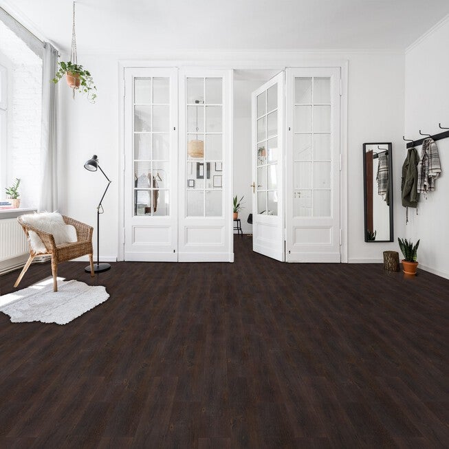 Nexus Espresso 6x36 Self Adhesive Vinyl Floor Planks - 10 Planks/15 sq. ft., , on-hover image number null