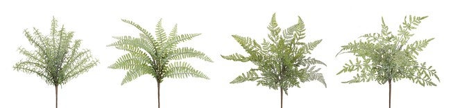 Assorted Fern Foliage Bush (Set of 12), GREEN/BROWN, alternate image number null