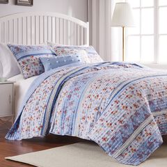 Betty Lace Embellished Quilt And Pillow Sham Set