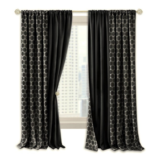 Prelude Reversible Blackout Rod Pocket Curtain Panel, , alternate image number null