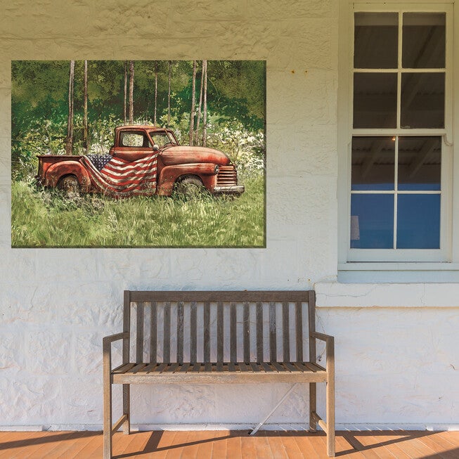 VINTAGE PATRIOT OUTDOOR ART 40X30, , on-hover image number 1