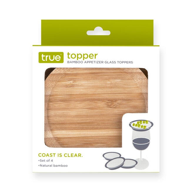 Topper Bamboo Appetizer Glass Toppers By True, , alternate image number null