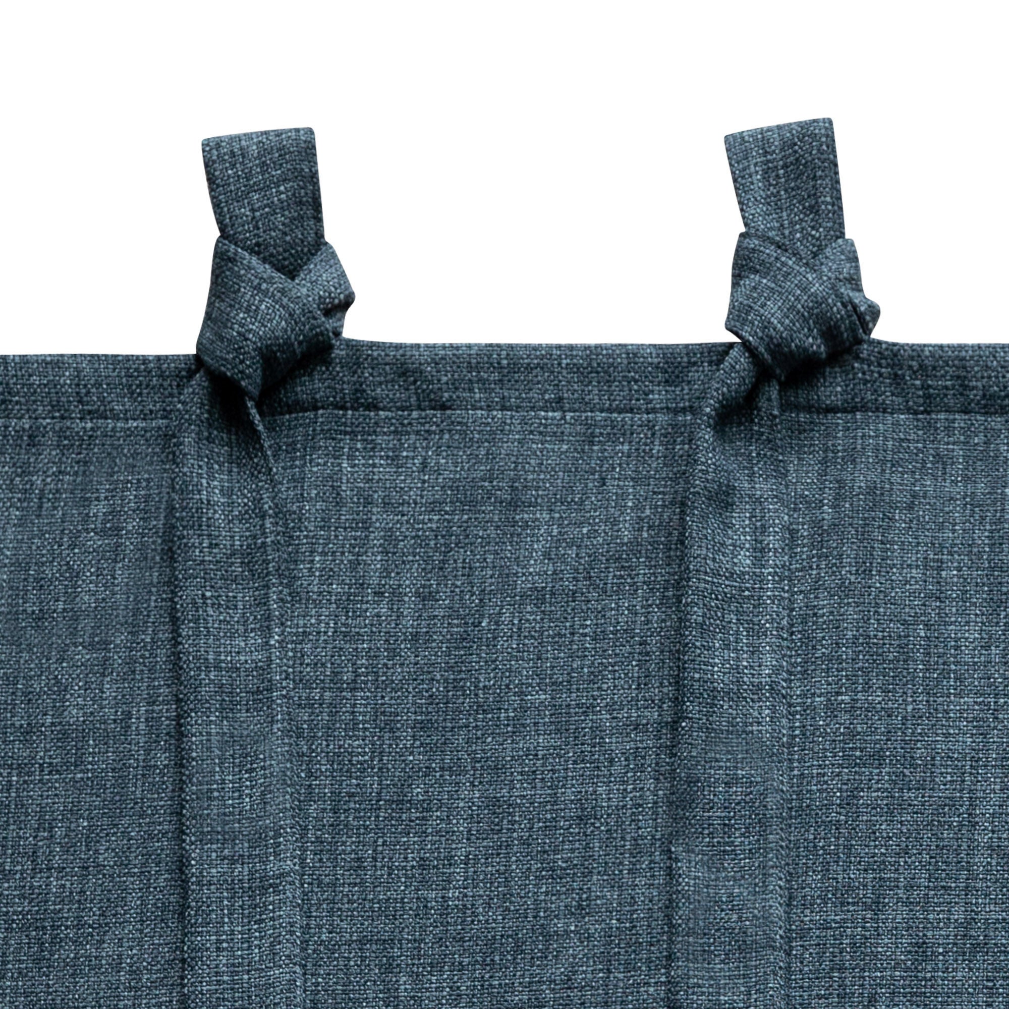 Knot Tie Top Light Filtering Panel Pair, NAVY, alternate image number 3