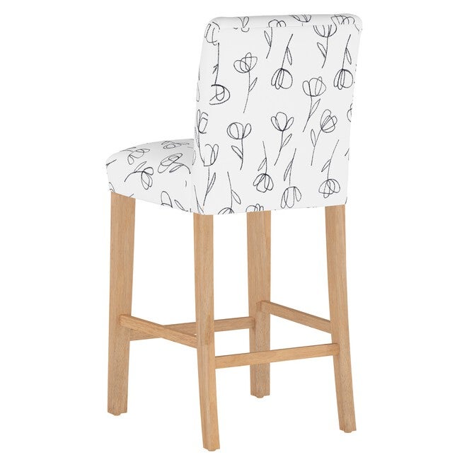 Contoured Tulips Barstool, , alternate image number 3