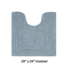 Lux Collections Bath Mat Rug 20" X 20" Contour