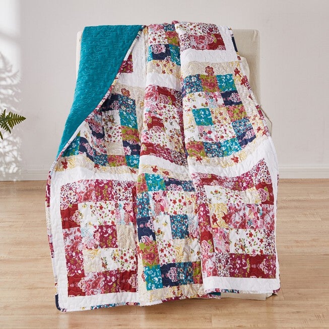 Harmony Throw Blanket, TEAL, hi-res image number null