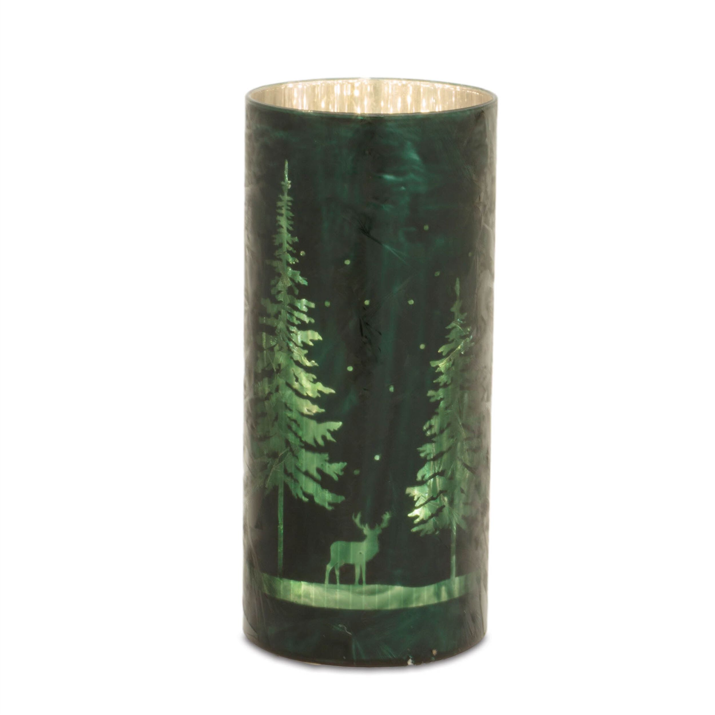 LED Pine Tree Luminary (Set of 3), GREEN, alternate image number 4