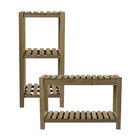 Jambira Solid Wood Bath Storage Set – 2pc, , alternate image number null