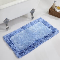 Shaggy Border Bath Rug Mat, 24" X 40"